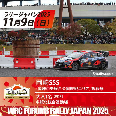 ラリージャパン【岡崎SSS観戦券/大人1名(P&R)龍北総合運動場発】※キーホルダー付き【1639777】