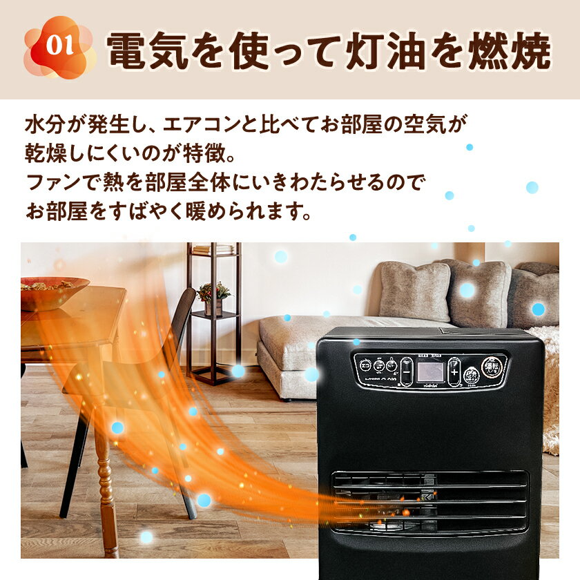 【ふるさと納税】トヨトミ石油ファンヒーター 「WA-N33(MB:マットブラック)」　9～12畳_ 暖房 ファンヒーター 石油ファンヒーター 石油 石油ヒーター 石油ストーブ ストーブ トヨトミ 暖房機器 暖房器具 ブラック エコモード 家電 コンパクト 愛知県 岡崎市 【1507296】 サムネイル2