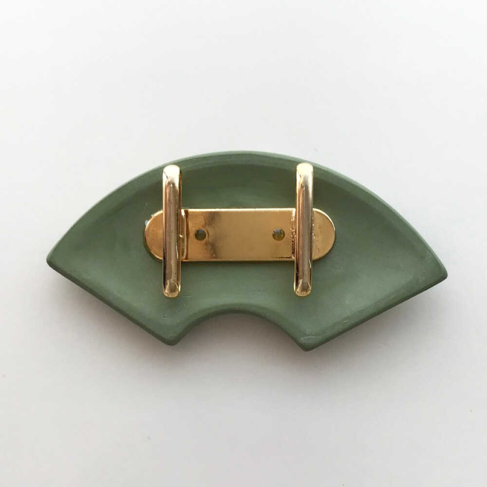 【ふるさと納税】＜帯留＞ 椿 海松色 /着物 小物 ギフト 贈り物 / 瀬戸市 / 陶華[BBCD012] サムネイル3