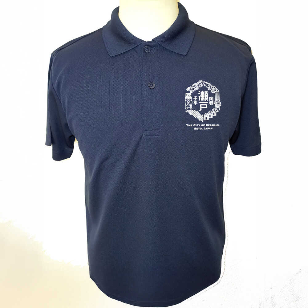 【ふるさと納税】いいもんせともんポロシャツ(ネイビーLL)＆トートバッグセット / ご当地 ポロシャツ トートバッグ 服 地元 ロゴ グッズ トート バッグ /瀬戸市/アイパック[BBCM003] サムネイル2