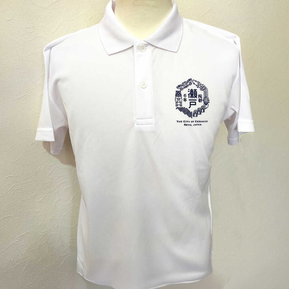 【ふるさと納税】いいもんせともんポロシャツ(ホワイトM)＆トートバッグセット / ご当地 ポロシャツ トートバッグ 服 地元 ロゴ グッズ トート バッグ /瀬戸市/アイパック[BBCM010] サムネイル2