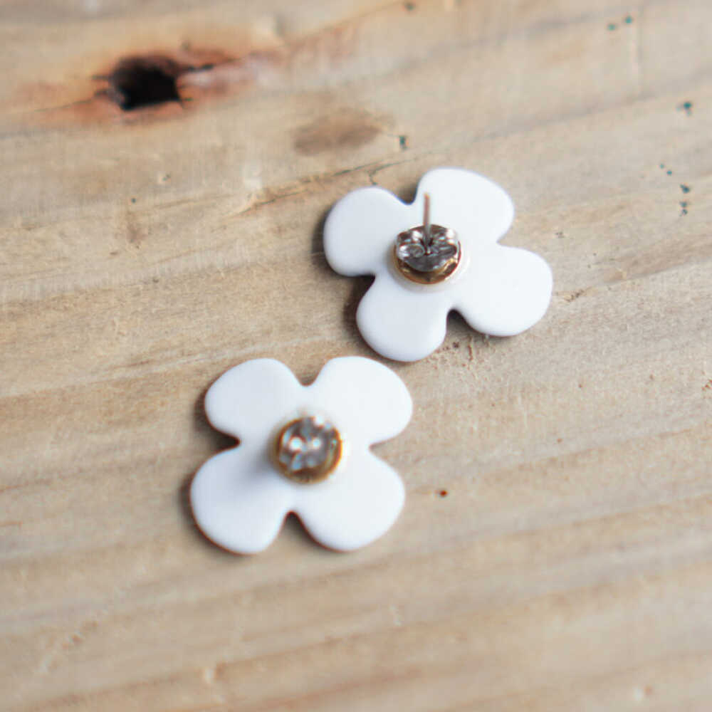 【ふるさと納税】【瀬戸焼】 眞窯 磁器のお花の耳飾り ピアス あお 【眞窯】/ アクセサリー 耳飾り /瀬戸市[BBDK009] サムネイル3