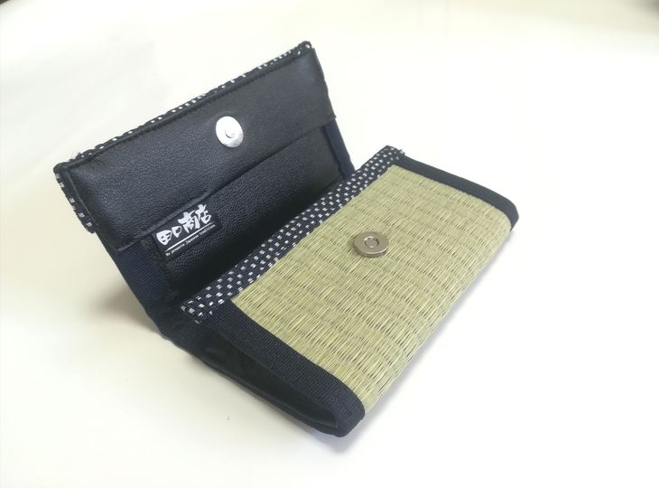 【ふるさと納税】天然イ草の香り満点　畳名刺入れ　カラー：ピンク サムネイル2