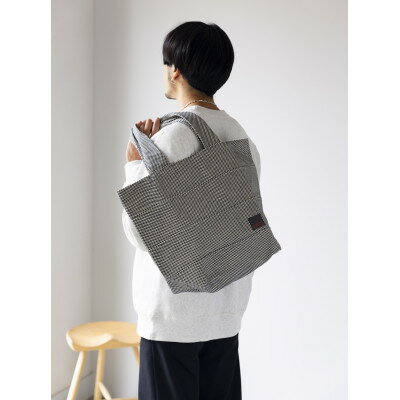 【ふるさと納税】三河木綿刺子織バッグ　sasicco トート40　(消防刺子)【1411336】 サムネイル2