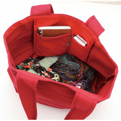 【ふるさと納税】三河木綿刺子織バッグ　sasicco トート40　(消防刺子)【1411336】 サムネイル3