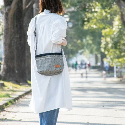 三河木綿刺子織バッグ　sasicco タイニーショルダー　(消防刺子)【1419214】