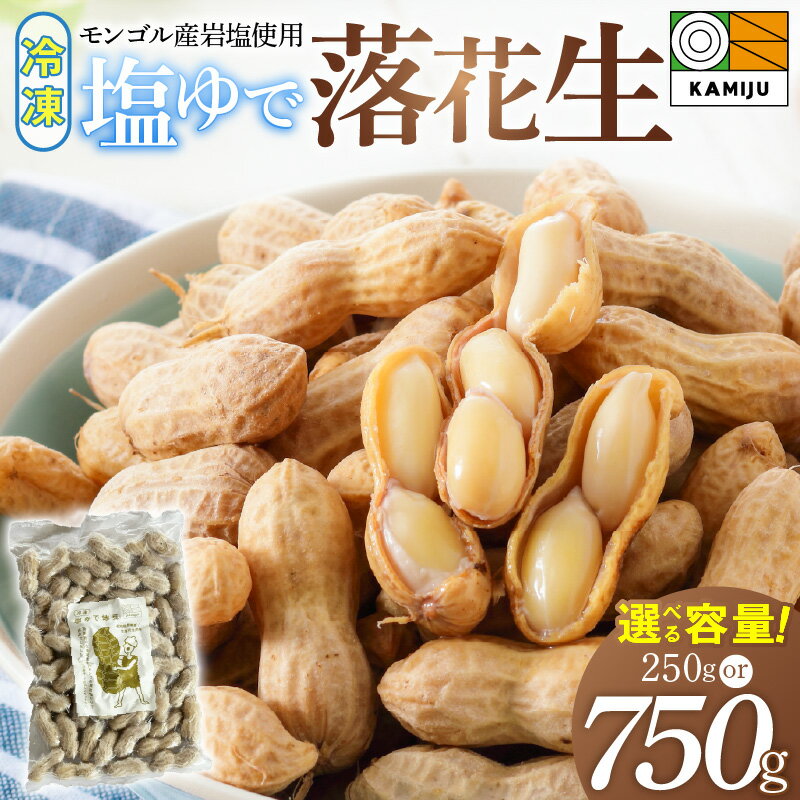 塩ゆで落花生 選べる 容量 250g 750g 落花生 ピーナッツ 地豆 塩ゆで ミネラル 冷凍 冷凍食品 解凍するだけ 便利 おやつ おつまみ サラダ かき揚げ 揚げ物 ソウルフード 手土産 食品 お取り寄せ 愛知県 碧南市 送料無料