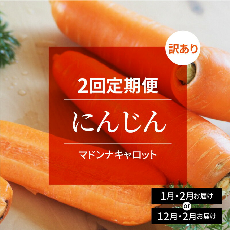 【ふるさと納税】＜フジテレビ『どっちのふるさと？』で紹介されました！＞訳あり定期便 2回 選べる 配送月 マドンナキャロット にんじん 5kg お届け キャロット 野菜 国産 不揃い 健康 食品ロス 削減 こどもも食べられる 甘み 愛知県 碧南市 お取り寄せ 産地直送 送料無料 サムネイル2