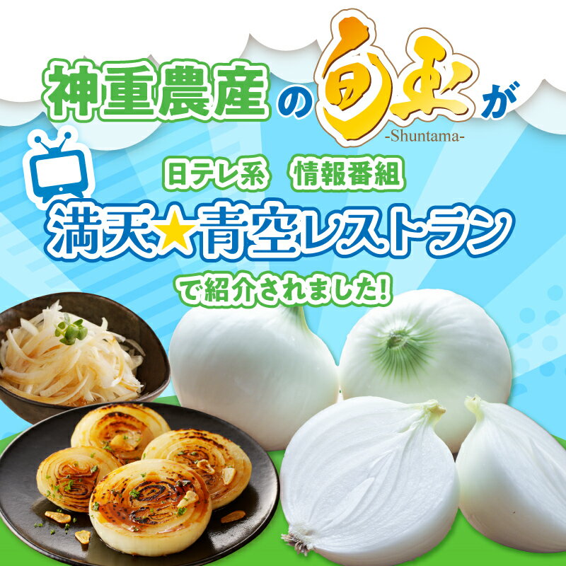 【ふるさと納税】≪『満天☆青空レストラン』で紹介されました！≫ 高評価☆4.72 訳あり 新玉ねぎ 旬玉 選べる 容量 2kg 〜 7kg 2026年発送 先行予約 とにかく甘い 人気 不揃い 規格外 玉ねぎ 甘み豊か オニオン サラダ 玉ねぎステーキ 農場 神重農産 愛知県 碧南市 - 画像3