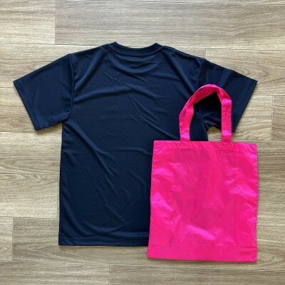 【ふるさと納税】殺処分ゼロを目指そう!オリジナルTシャツ&オリジナルトートバッグ(ピンク)セット【1431634】 サムネイル3