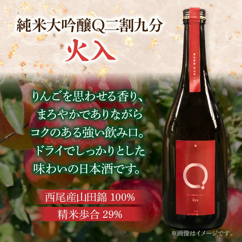 【ふるさと納税】リンクスオリジナル日本酒「Q」2本セット・M110 日本酒 純米大吟醸 大吟醸 酒 お酒 にごりスパークリング にごり酒 醸造酒 山田錦 尊皇蔵元 国産 愛知県産 贈答 贈り物 ギフト プレゼント お祝い 記念日 内祝い ディナー 晩酌 愛知県 西尾市 送料無料 サムネイル3