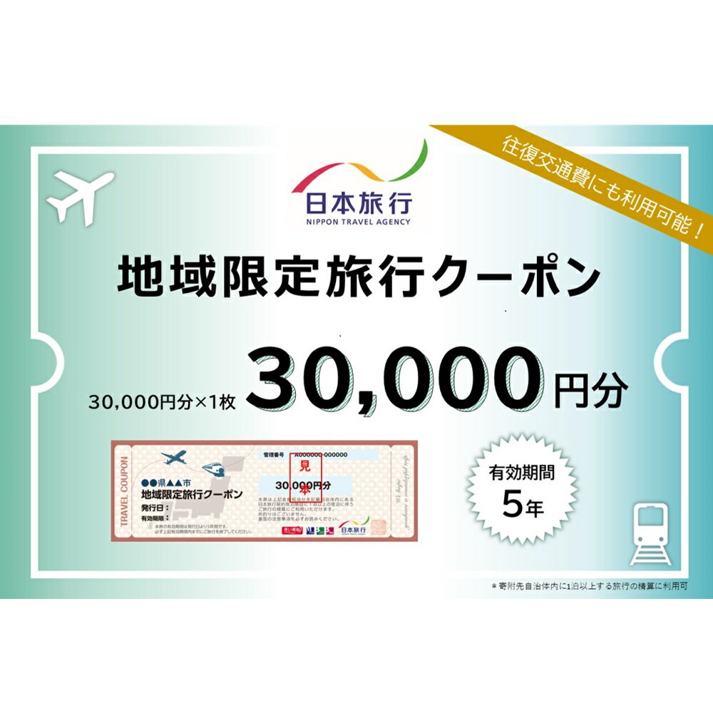 愛知県西尾市 日本旅行 地域限定旅行クーポン30,000円分・N072 クーポン 券 旅行 観光 観光旅行 サイトシーイング 体験 5年間有効 1泊 1泊以上 旅 一人旅 夫婦旅行 家族旅行 愛知県 西尾市 送料無料