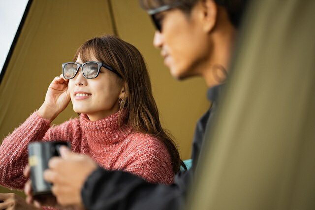 G0440 RARTS 偏光サングラス「ROUGH」 ブラックフレーム RARTS グラファイトグレーレンズ おしゃれ ウェリントン アウトドア 男女兼用 めがね 眼鏡