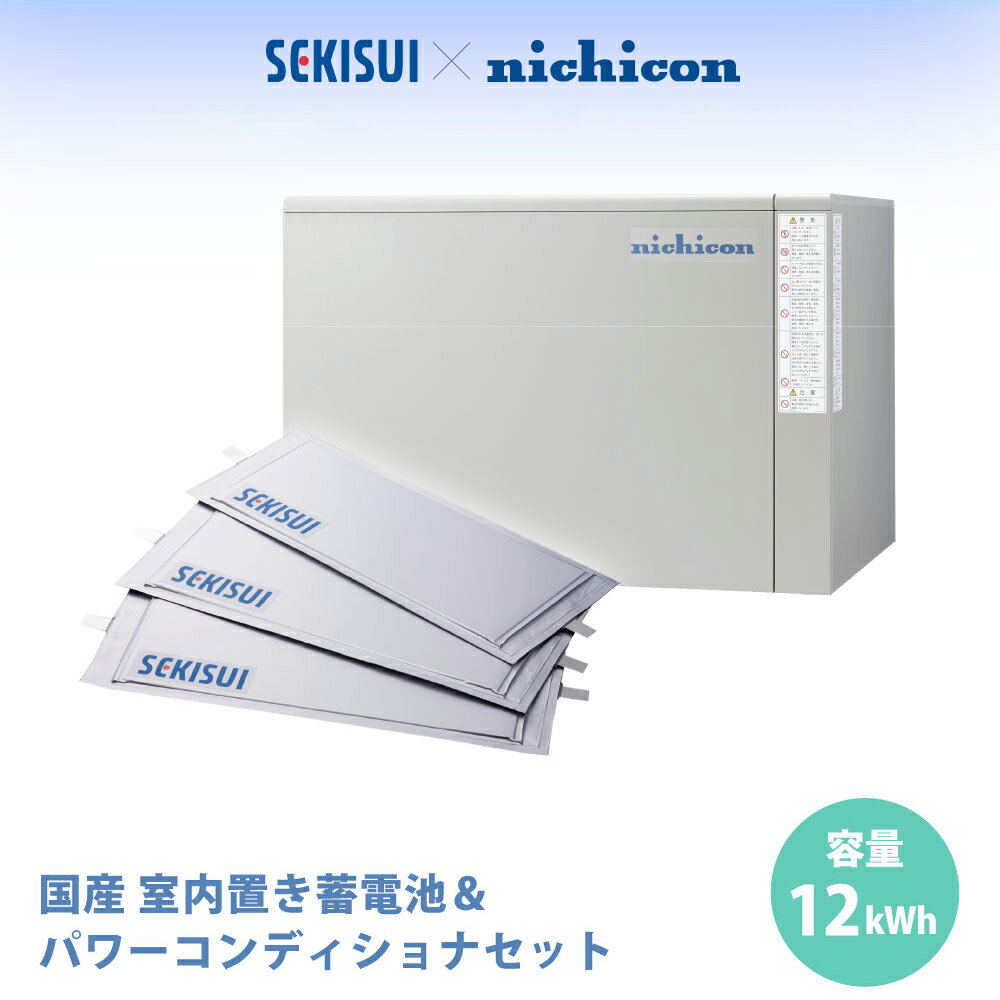 国産セル 蓄電池 ・ パワーコンディショナー セット【 Enneagram 】 メイドインジャパン 国産蓄電池 室内置き 防災 防災用品 積水化学工業 と ニコチン 共同開発 非常時用 震災 日用品 工業製品 家庭用 送料無料