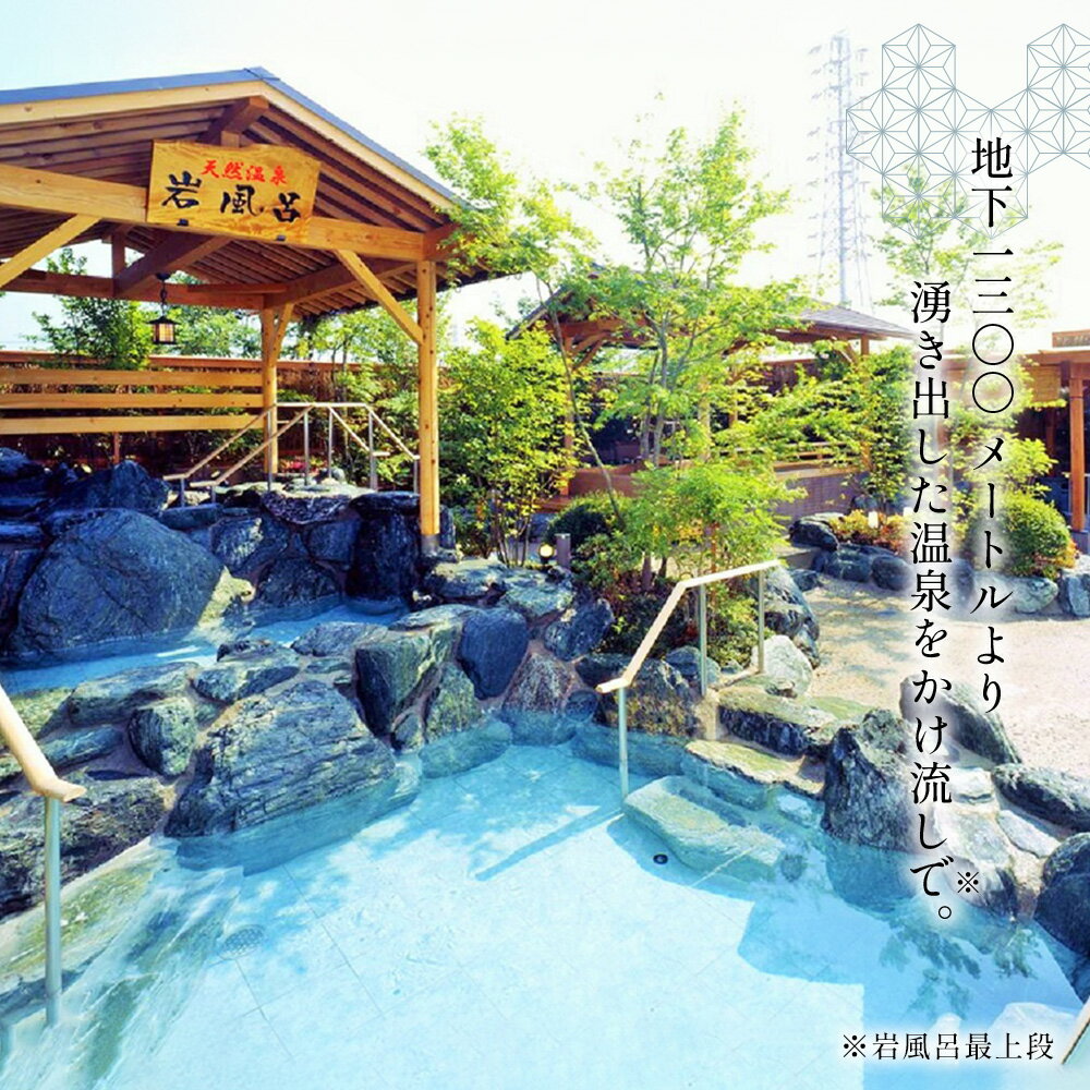 【ふるさと納税】【松竹温泉　天風の湯】入浴回数券　2回分 ／ 愛知県江南市 天然温泉 露天風呂 日帰り温泉 サウナ スーパー銭湯 入泉券 チケット 温泉利用券 人気 おすすめ 癒し 休息 リフレッシュ 疲れ 日帰り 休日 No.295 - 画像2