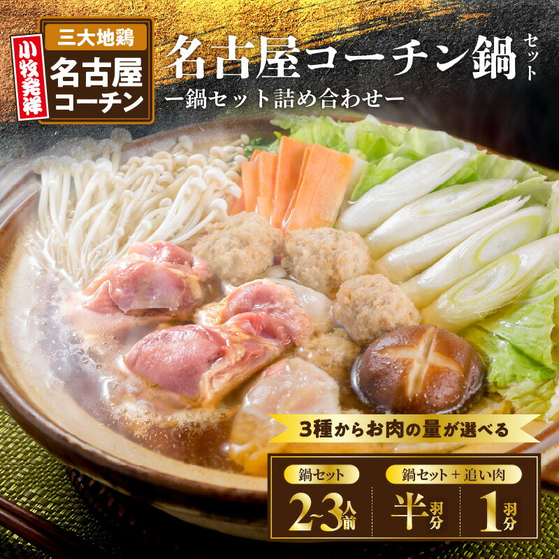 名古屋コーチン鍋 & 名古屋コーチン 追い肉 セット 国産 鶏肉 詰め合わせ 日本三大地鶏 小牧発祥 地鶏 鶏 もも肉 むね肉 ささみ 肉団子 鍋 鶏鍋 寄せ鍋 ご褒美 スープ付き 雑炊 食感 コク 旨み 料理 お取り寄せ グルメ 愛知県 小牧市 送料無料