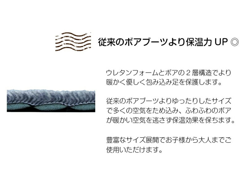 【ふるさと納税】足元を保護 保温 ブーツ ボアブーツ サイズ 選べる SS ～ LL 子ども 大人 保温性 冷え対策 ファスナー開閉 滑りにくい ソフトソール ルームシューズ 室内 雑貨 日用品 靴 ファッション お取り寄せ 愛知県 小牧市 送料無料 サムネイル2