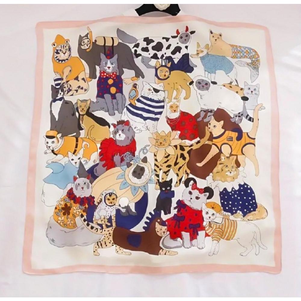 【ふるさと納税】かごバッグ リボン 猫 スカーフ 巾着 インナーバッグ 軽い 夏 浴衣 かばん 大人 可愛い カジュアル カゴバッグ 鞄 ピンク | 雑貨 小物 ファッション 人気 おすすめ 送料無料 サムネイル3