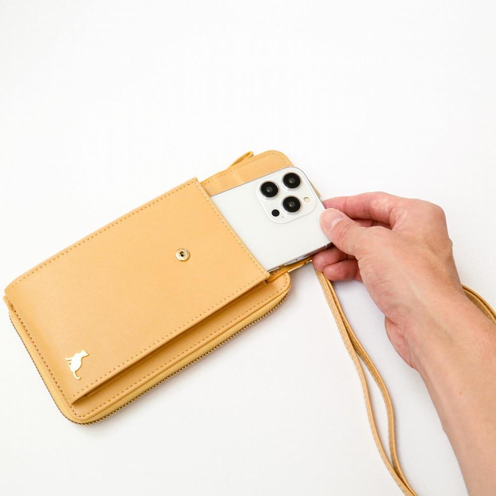 【ふるさと納税】お財布ショルダー スマホショルダー スマホポーチ 猫 スマホポシェット サムネイル3