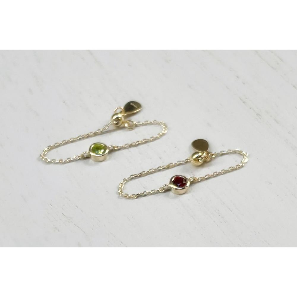 【ふるさと納税】【プレゼント包装付き】K10 誕生石チェーンリング・M | アクセ ファッション 人気 おすすめ 送料無料 サムネイル3