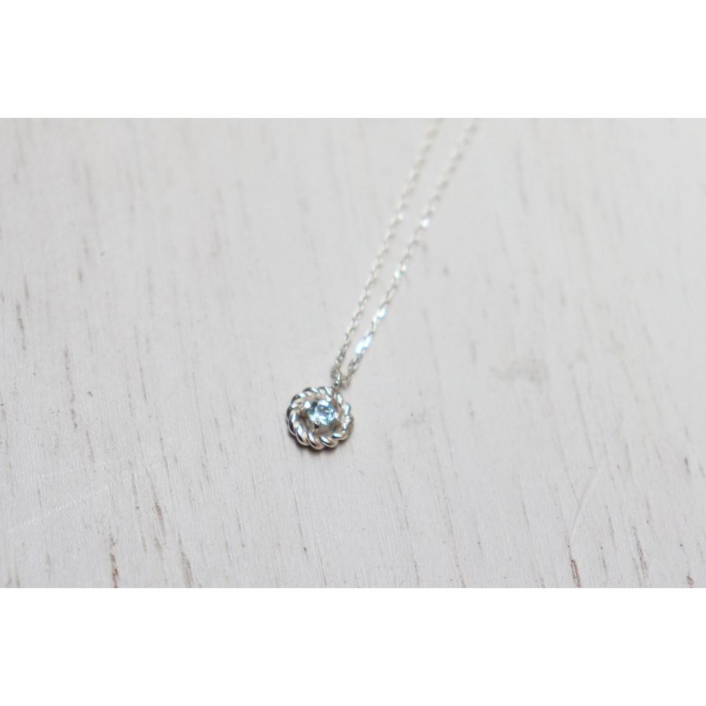 【ふるさと納税】【プレゼント包装付き】誕生石ペンダント（シルバー/枠付）チェーン40cm | アクセ ファッション 人気 おすすめ 送料無料 サムネイル2