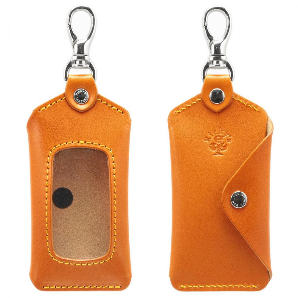 スマートキーケース Lサイズ 栃木キャメル 【Ricky’s】 クリア窓付き 栃木レザー 本革 リッキーズ | 雑貨 日用品 人気 おすすめ 送料無料
