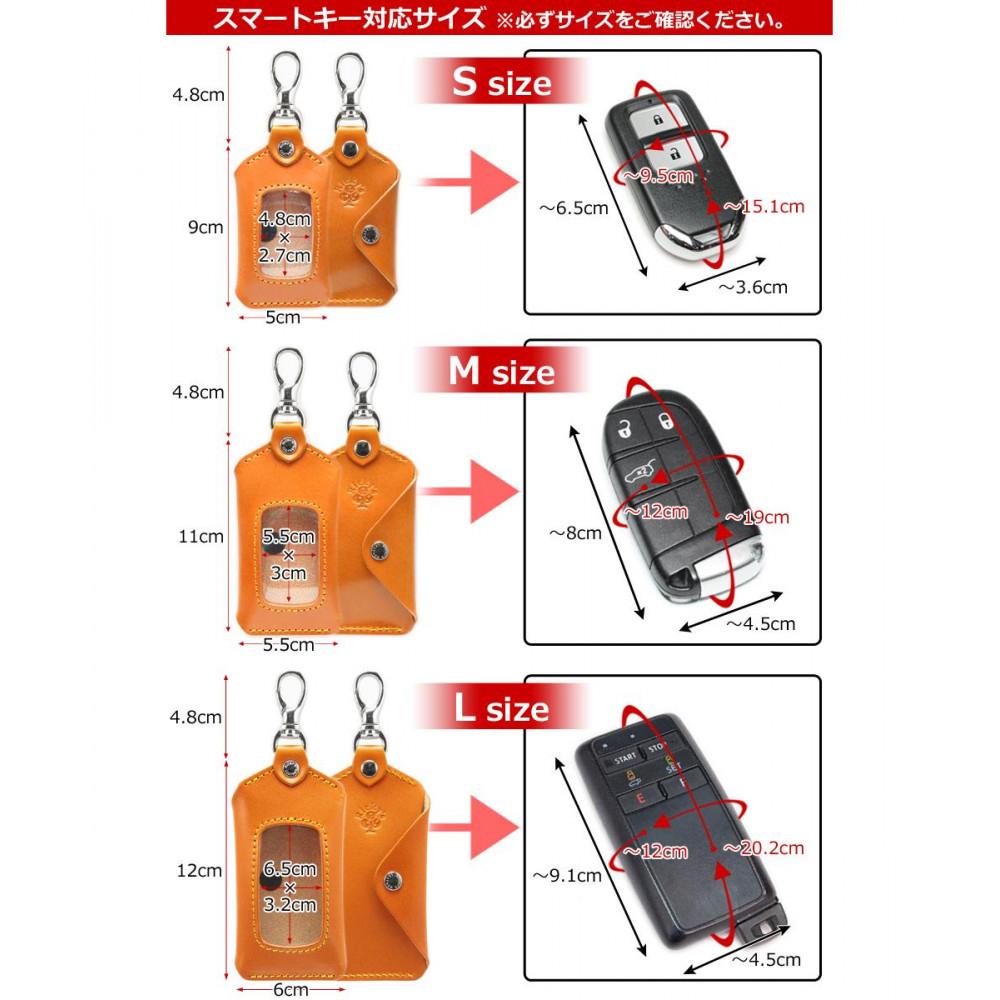 【ふるさと納税】スマートキーケース Sサイズ 栃木ブラック 【Ricky’s】 クリア窓付き 栃木レザー 本革 リッキーズ | 雑貨 日用品 人気 おすすめ 送料無料 サムネイル3