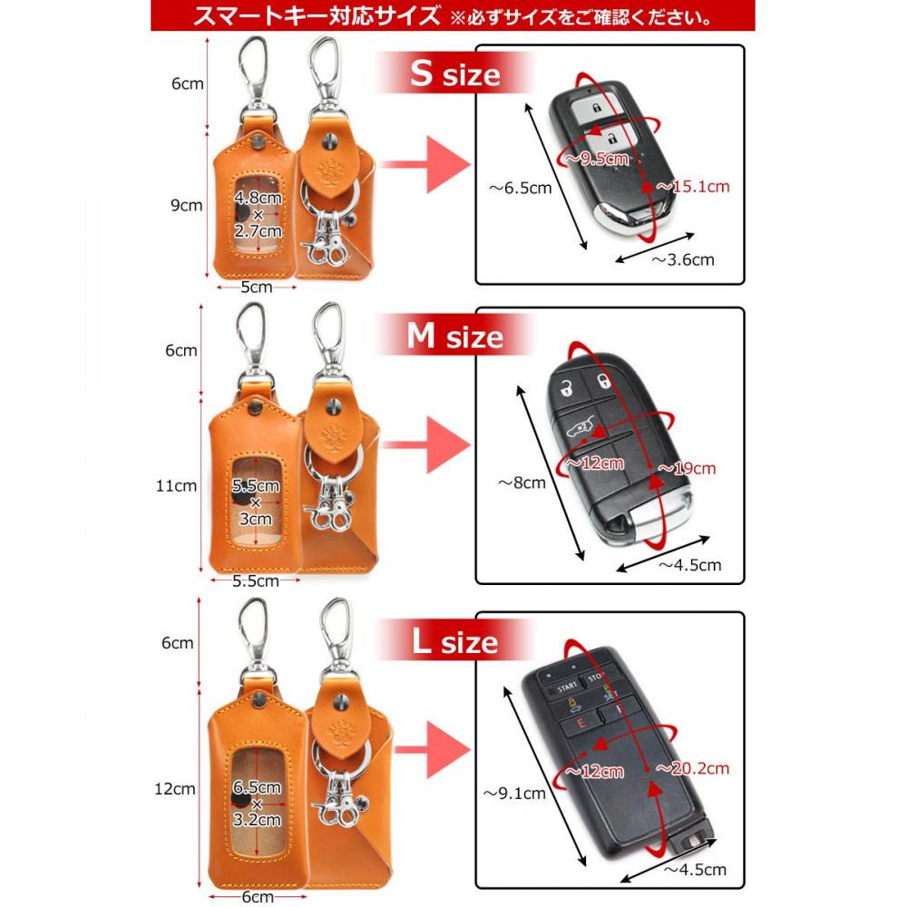 【ふるさと納税】スマートキーバッグホルダー Mサイズ 栃木ブラック 【Ricky’s】 クリア窓付き 栃木レザー 本革 リッキーズ | 雑貨 日用品 人気 おすすめ 送料無料 サムネイル3
