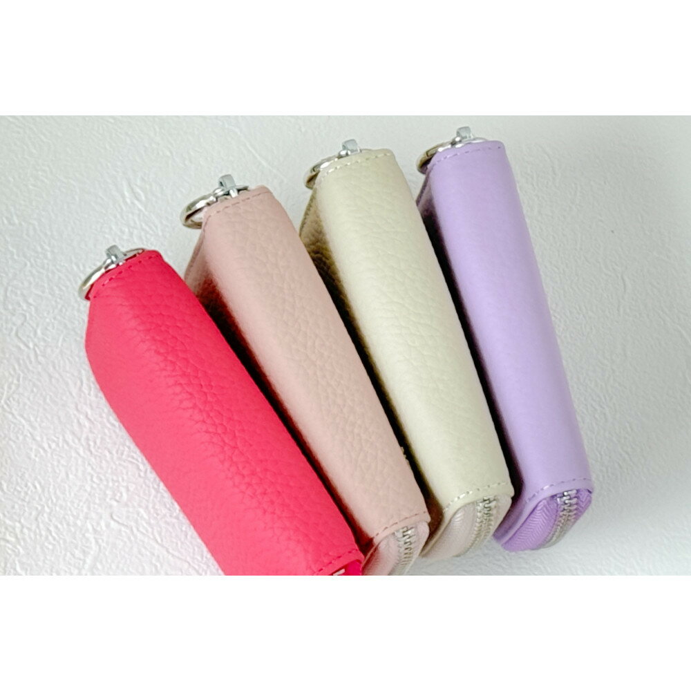 【ふるさと納税】【スマートキー対応 カードが入る本革6連キーケース】＜カラー選択可能＞ 　おしゃれ　可愛い　コンパクト　スリム　猫　レザー | おしゃれ お揃い 大きめ 可愛い カードケース キーリング 定期入れ ねこ 皮 本革 送料無料 人気 おすすめ サムネイル2