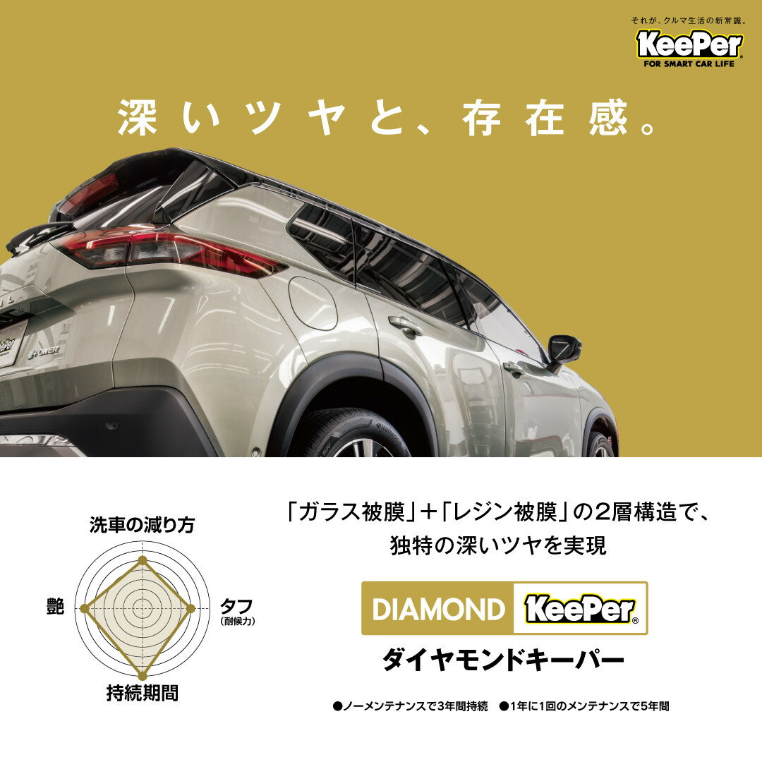 【ふるさと納税】【10月～寄附金額改定】手洗い洗車とカーコーティングの専門店KeePer LABOの「ダイヤモンドキーパー」コーティング割引券 SSサイズ～XLサイズ | 車 洗車 コーティング キーパー keeper KeePer技研 キーパー技研 コーティング剤 【地場産品対象分を割引】 サムネイル3