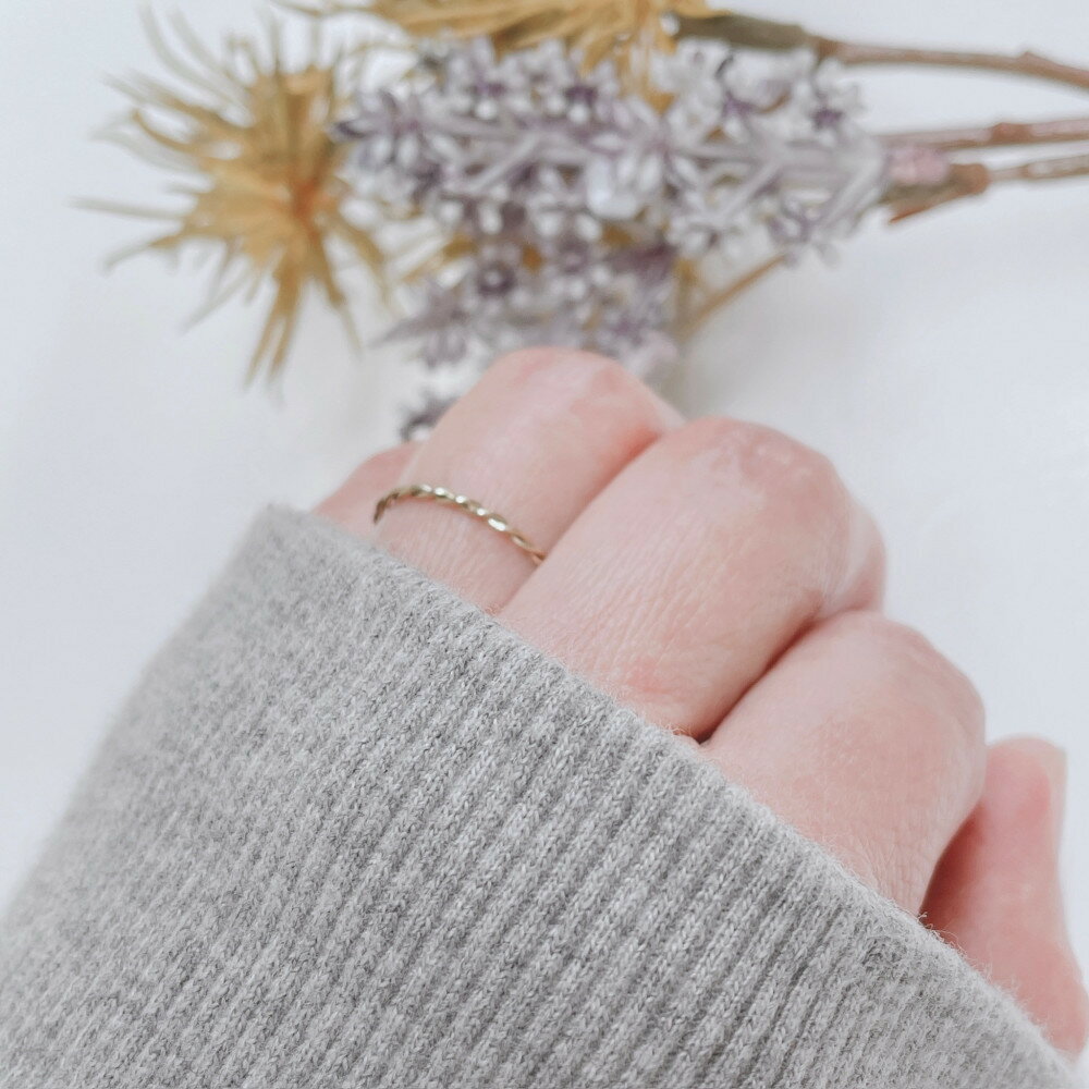 【ふるさと納税】K18 ねじねじリング（ハンドメイド）【サイズ：1号～12号】 | アクセ ファッション 人気 おすすめ 送料無料 サムネイル2