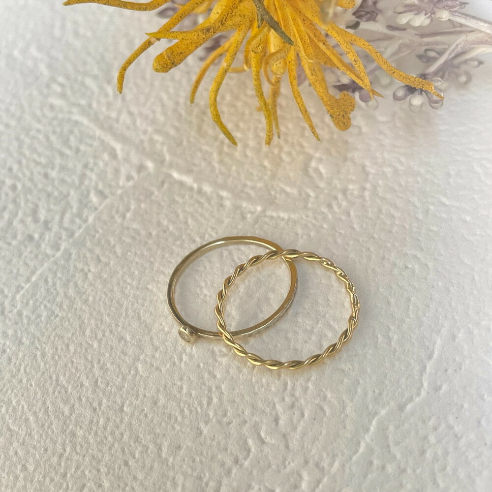 【ふるさと納税】K18 ねじねじリング（ハンドメイド）【サイズ：1号～12号】 | アクセ ファッション 人気 おすすめ 送料無料 サムネイル3