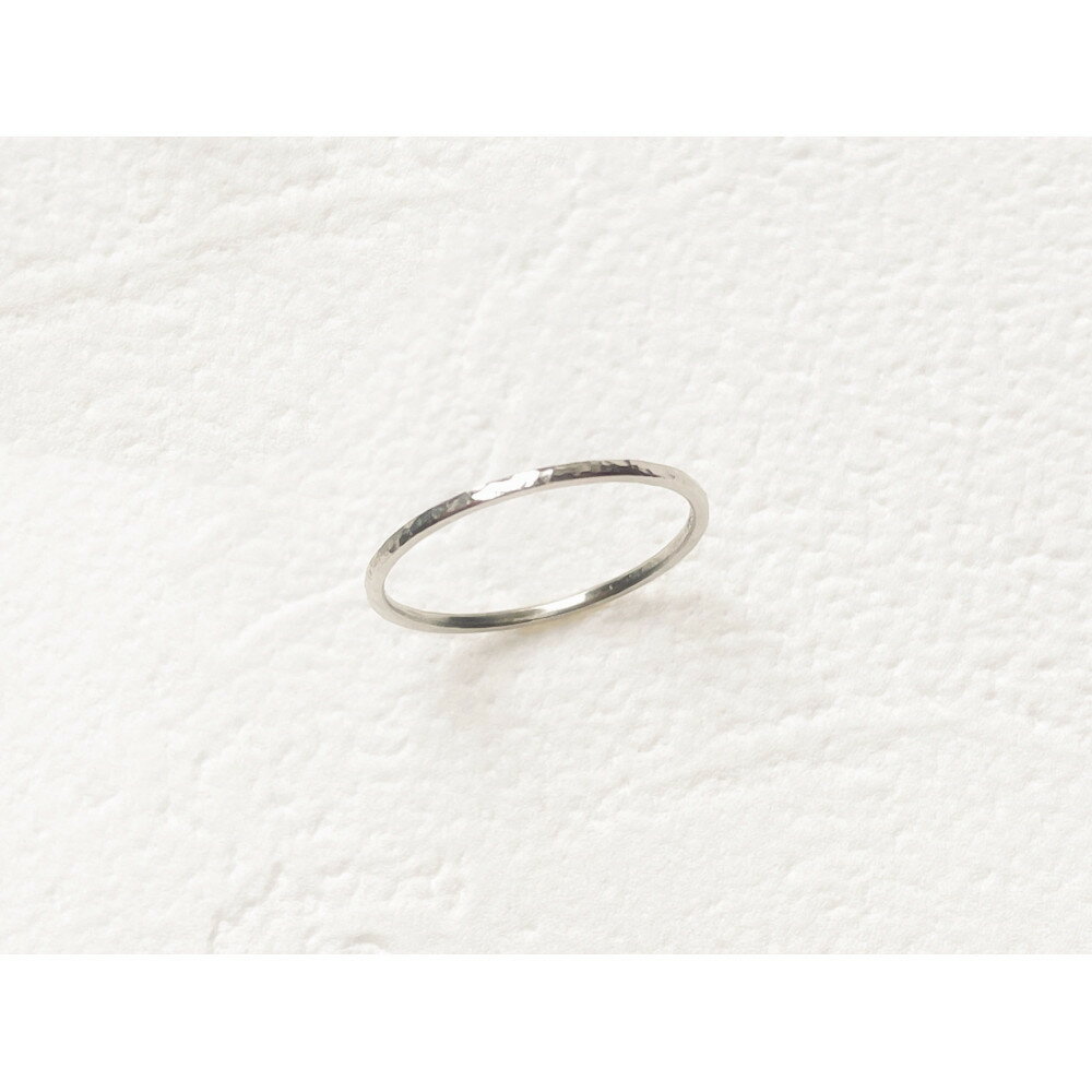 シルバー 丸つち目 細リング（ハンドメイド）【サイズ：7号～16号】 | アクセ ファッション 人気 おすすめ 送料無料