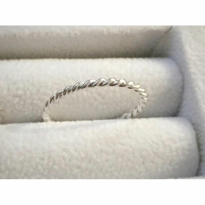 【ふるさと納税】【セットで楽しむ】細スジ＆ねじねじリング（シルバー） サムネイル3