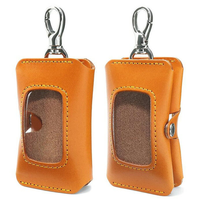 ダブルスマートキーケース タイプ1 栃木キャメル 【Ricky’s】 スマートキー 2個収納 栃木レザー 本革 リッキーズ