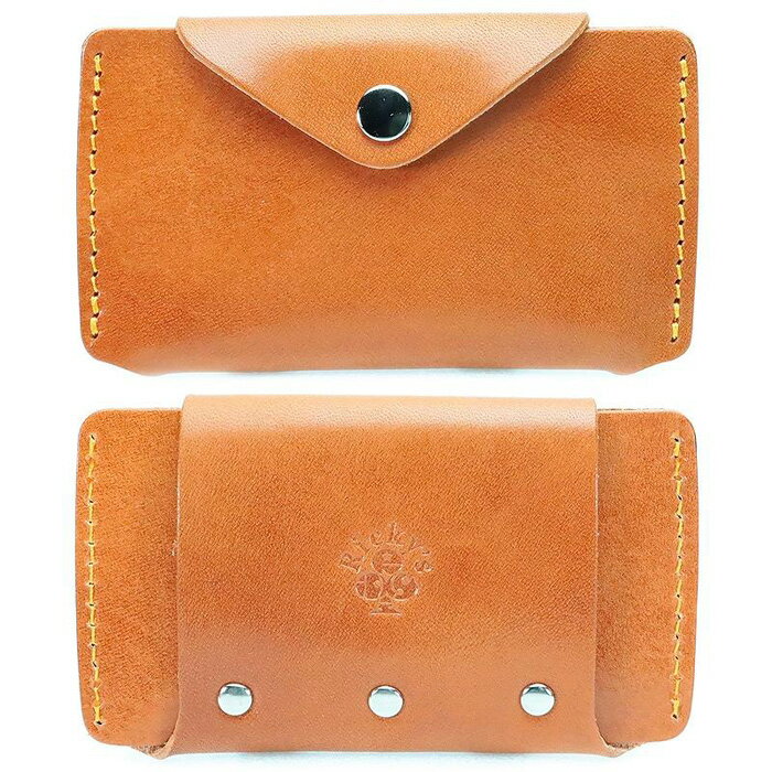 ホルダーカードケース 1層タイプ 栃木キャメル 【Ricky’s】 スマホホルダー 栃木レザー 本革 リッキーズ