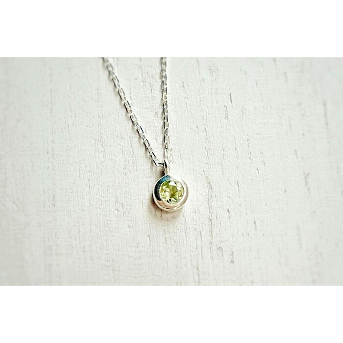 【プレゼント包装付き】誕生石ペンダント（シルバー）チェーン45cm