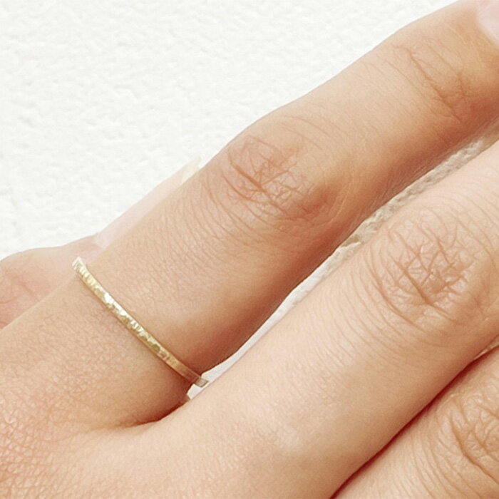 【ふるさと納税】K10 細スジ リング ハンドメイド 10号 | 指輪 アクセサリー 手作り サイズ おしゃれ かわいい レディース おすすめ 高級 プレゼント 誕生日 お祝い 贈答 愛知県 大府市 サムネイル3