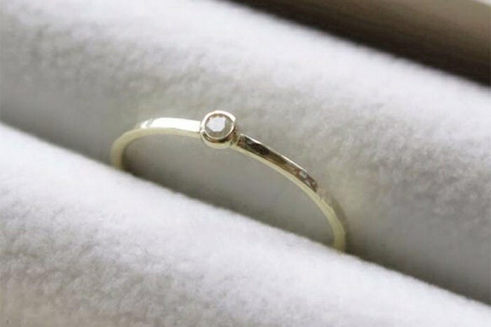 【ふるさと納税】【セットで楽しむ】誕生石リング＆ねじねじリング（K10） サムネイル3