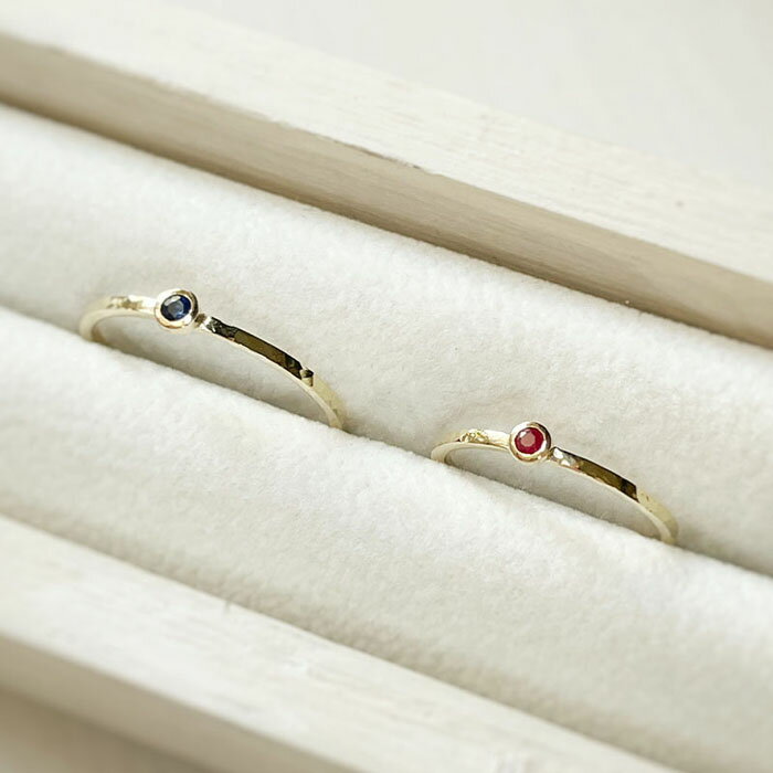 【ふるさと納税】【プレゼント包装付き】誕生石リング（K18） サムネイル2