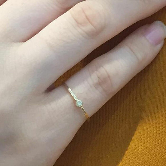 【ふるさと納税】【プレゼント包装付き】誕生石リング（K18） サムネイル3