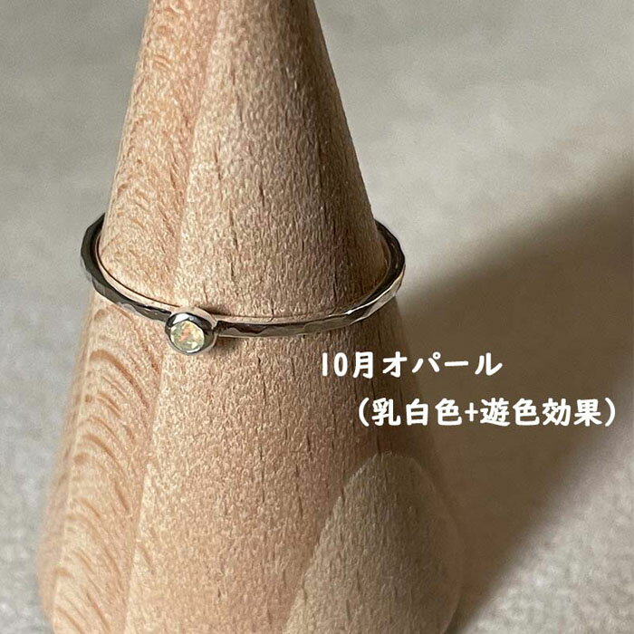 【ふるさと納税】【プレゼント包装付き】誕生石リング（シルバー） サムネイル2