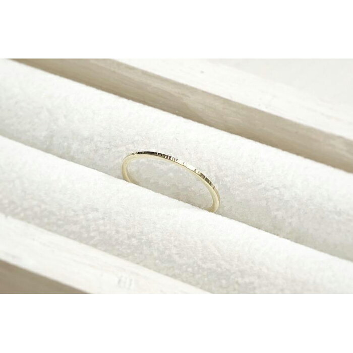 K10 極細スジ リング ハンドメイド 5号 | 指輪 アクセサリー 手作り サイズ おしゃれ かわいい レディース おすすめ 高級 プレゼント 誕生日 お祝い 贈答 愛知県 大府市