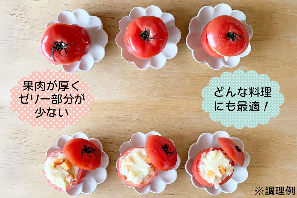 【ふるさと納税】[予約受付] 水耕栽培 トマト (大玉)｜甘い 新鮮 完熟 とまと 大玉 直送 野菜 リコピン サラダ イタリアン [0621] - 画像3