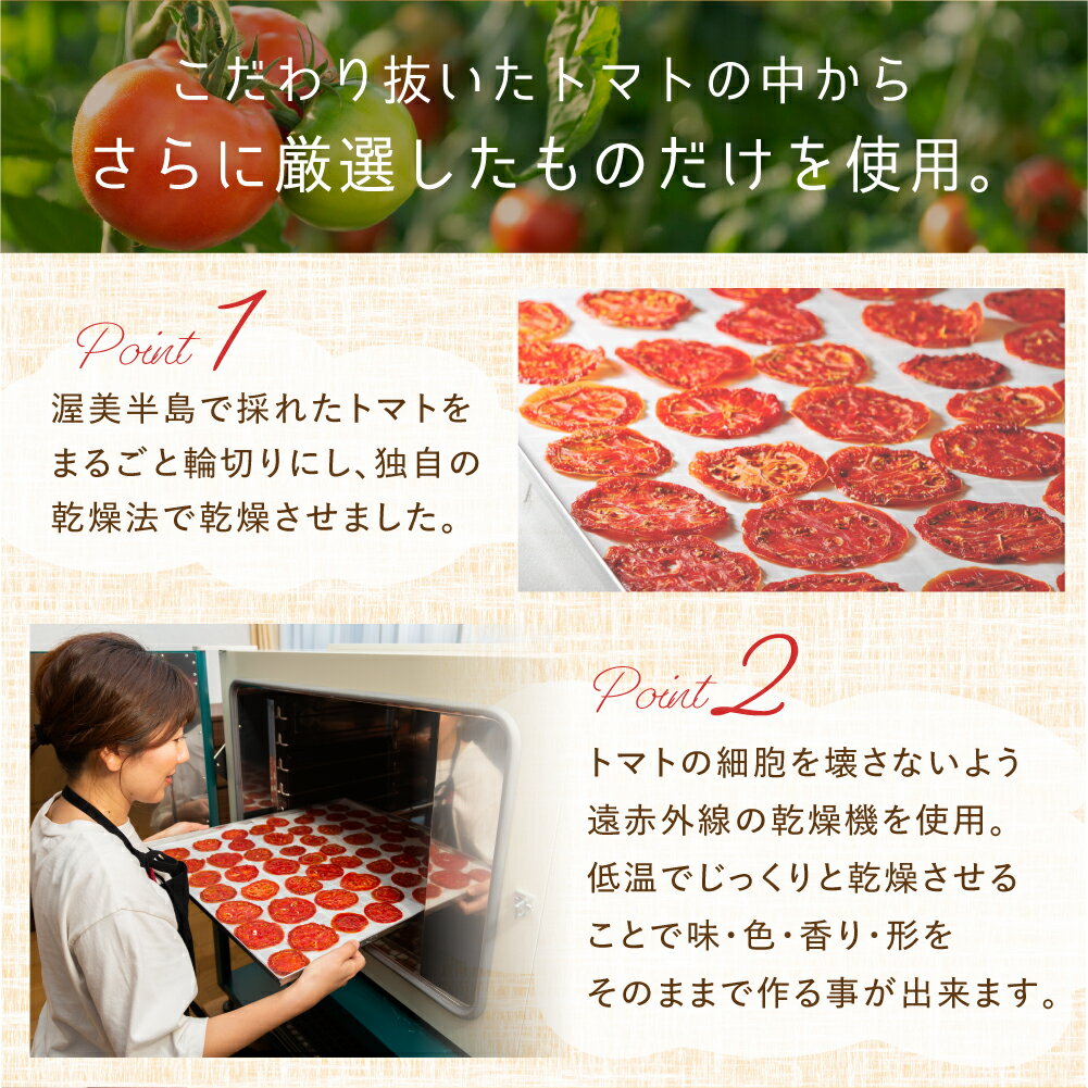 【ふるさと納税】愛知県 田原市産 ウエタトマト de ドライトマト 15g / 30g × 3袋 トマト ドライトマト とまと リコピン 野菜 ソース パスタ ピザ おつまみ 乾燥 濃縮 産地直送 送料無料 - 画像3