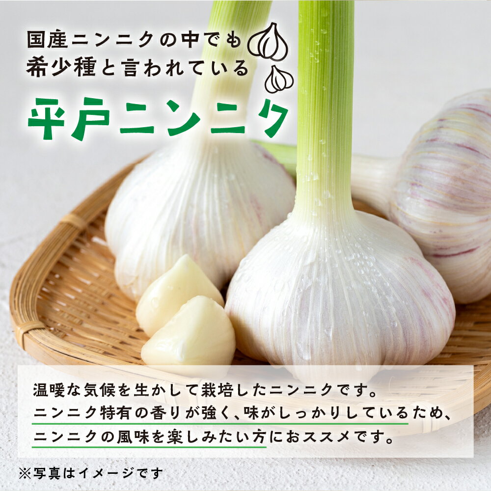 【ふるさと納税】2026年発送分 ≪先行予約≫ 訳あり 渥美半島産　生ニンニク 1kg 簡易包装 にんにく 国産にんにく 平戸にんにく 愛知県 田原市 - 画像2