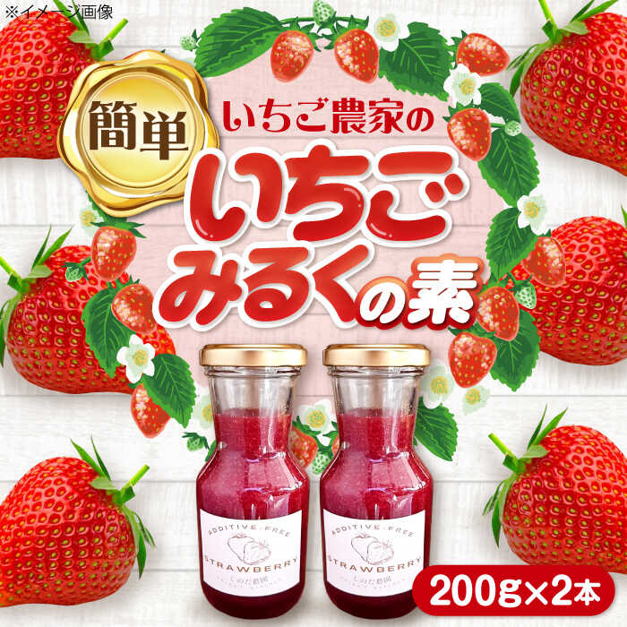 【先行予約】＼毎年2月より順次発送／いちご農家の手作り いちごみるく の素 苺 美味しい 苺牛乳 愛西市 / しのだ農園[AECE002]