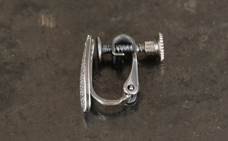 【ふるさと納税】ジュエリー オーバルイヤリング 彫金 シルバー925 アクセサリー サムネイル3