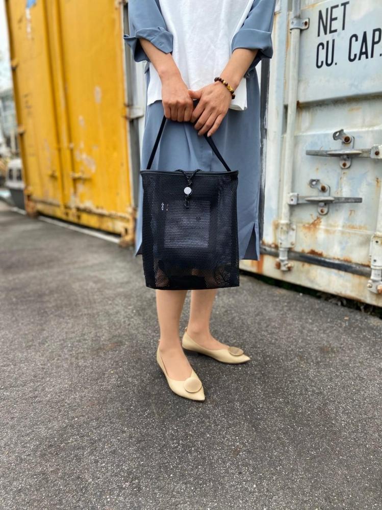 【ふるさと納税】パッカブル 縦型ショルダー　NAKI 【M】Hard mesh | LRbyLIVERAL LIVERAL アイディールカンパニー 高強度 メッシュ バッグ サムネイル2