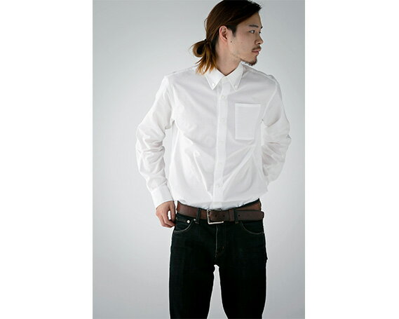 【ふるさと納税】 WATAKUMI　白シャツ　BOTTONDOWN（S） ／ 知多木綿 ボタンダウン 貝ボタン 和晒 吸水 メンズ カジュアル ユニセックス 箱入 贈り物 送料無料 愛知県 No.052 サムネイル2